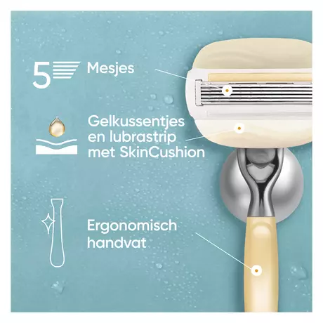 Gillette Venus ComfortGlow Argan Olie Navulmesjes 6 stuks