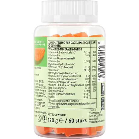 Etos Multi Vitamine Gummies 60 stuks