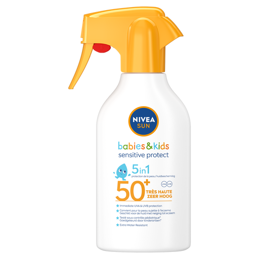 NIVEA SUN Babies & Kids Sensitive Zonnebrand Spray SPF50+ 250 ML