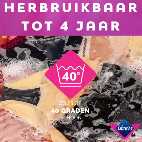Libresse Intimawear Hipster Menstruatieondergoed Zwart Small 1 stuk&nbsp;