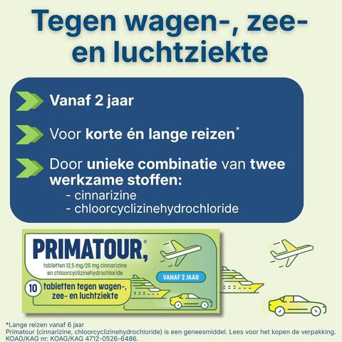 Primatour Tabletten 10 stuks
