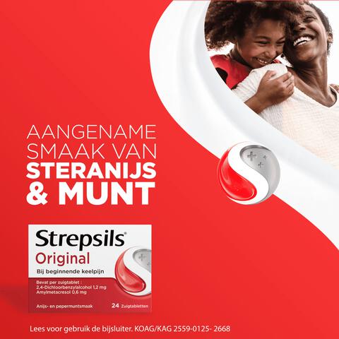 Strepsils zuigtabletten normaal 24 stuks