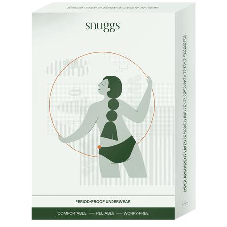Snuggs period underwear Brazilian light black M