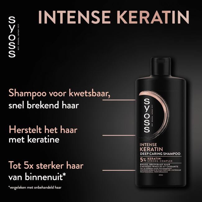 Syoss Intense Keratin Shampoo 440 ML