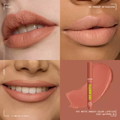 NYX Professional Make Up Fat Matte Lipstick 01 Cozy Whipped Nude
