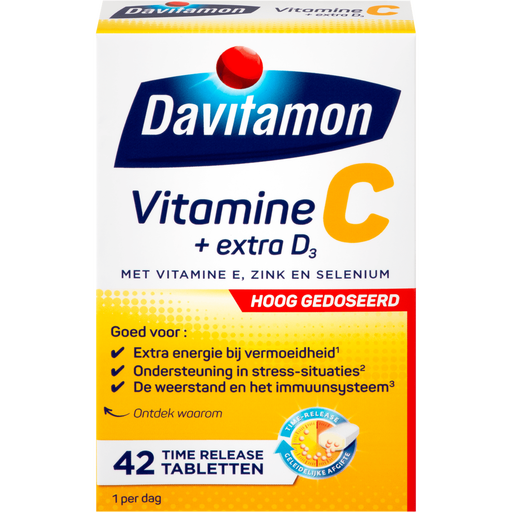Davitamon Vitamine C Forte + D3 Tabletten 42 stuks