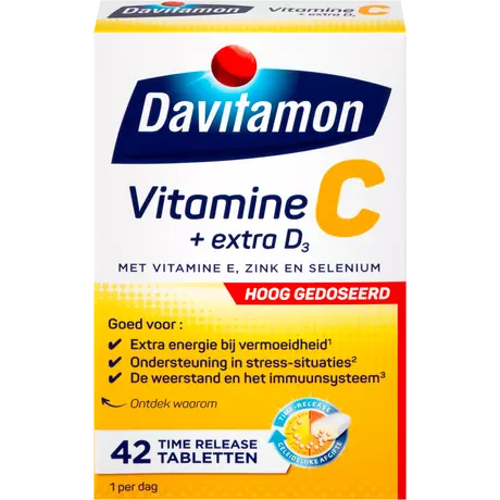 Davitamon Vitamine C Forte + D3 Tabletten 42 stuks
