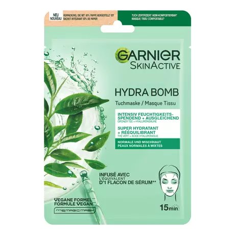 Garnier SkinActive Hydra Bomb Sheet Masker Groene Thee