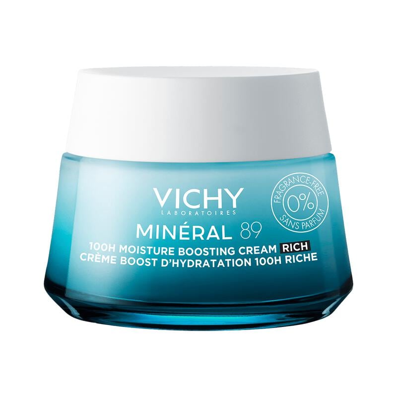 Vichy Mineral 89 100U Rijke Hydraterende Crème Zonder Parfum 50 ML