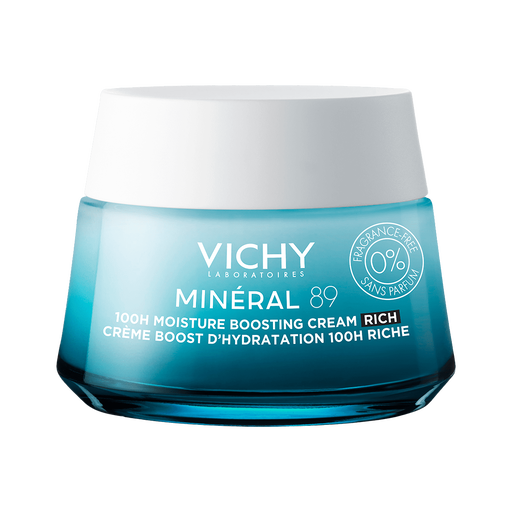 Vichy Mineral 89 100U Rijke Hydraterende Crème Zonder Parfum 50 ML