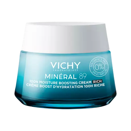 Vichy Mineral 89 100U Rijke Hydraterende Crème Zonder Parfum 50 ML