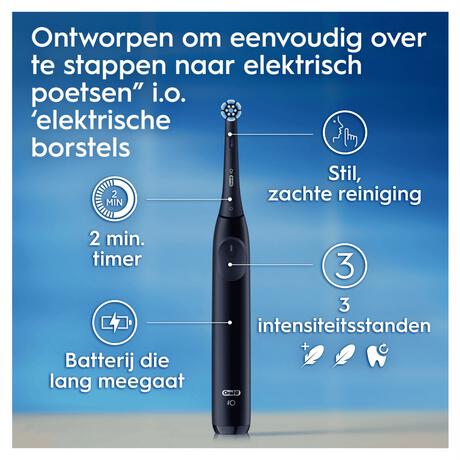 Oral-B iO 2 Duo Zwart & Roze 2 Elektrische Tandenborstels