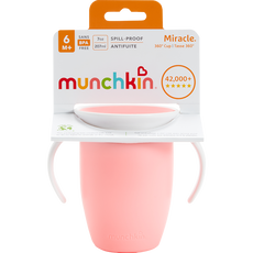 Munchkin Miracle 360° Trainer Anti-Lek Drinkbeker Roze