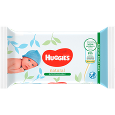 Huggies Billendoekjes - Natural Biodegradable - 48 Stuks