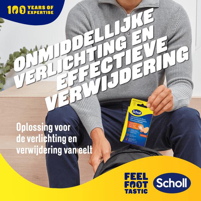 Scholl Eelt Verwijderpleisters 4 stuks
