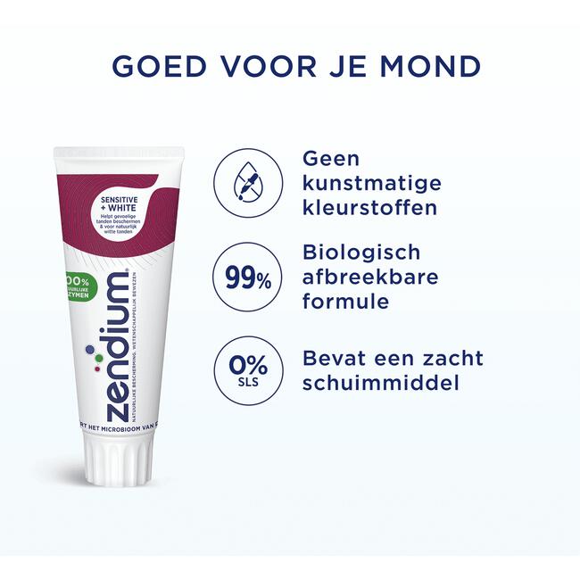 Zendium Sensitive Whitener Tandpasta 75 ML