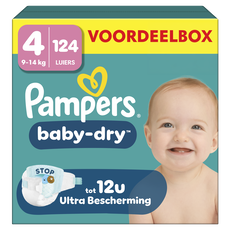 Pampers Baby Dry Voordeelbox Luiers Maat 4 9-14 kg 124 stuks