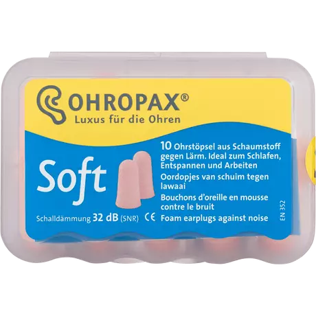Ohropax Soft Schuim Oordopjes 10 stuks