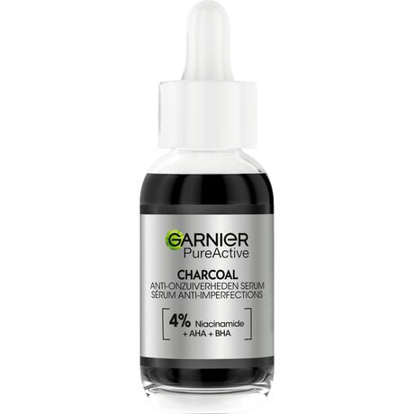 Garnier PureActive AHA + BHA Charcoal Anti-Onzuiverheden Serum 30 ML