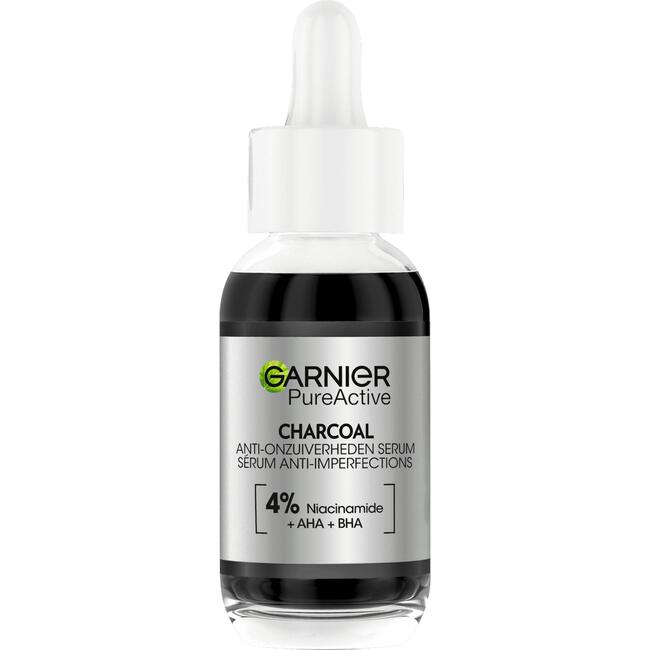Garnier PureActive AHA + BHA Charcoal Anti-Onzuiverheden Serum 30 ML