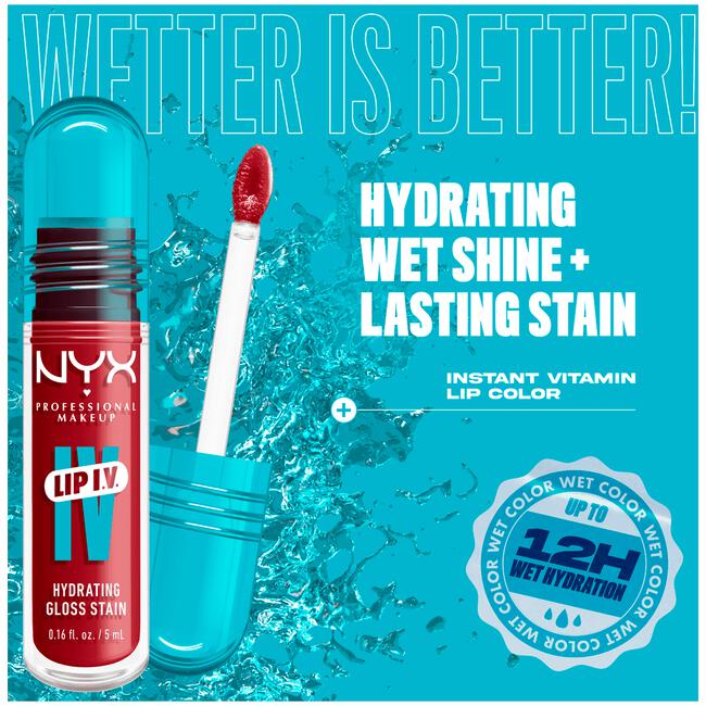 NYX Professional Makeup Lip IV Hydraterende Lipgloss Blush Rush