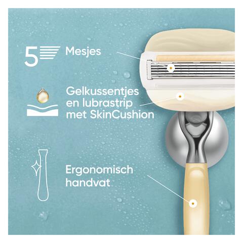 Gillette Venus Comfort Glow Argan Olie Navulmesjes 3 stuks