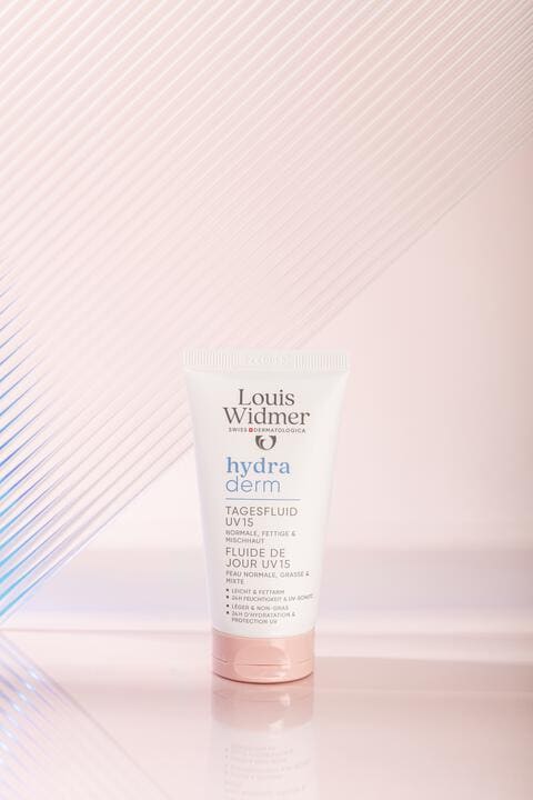Louis Widmer Hydraderm Dag Fluide SPF15 Zonder Parfum 50 ML