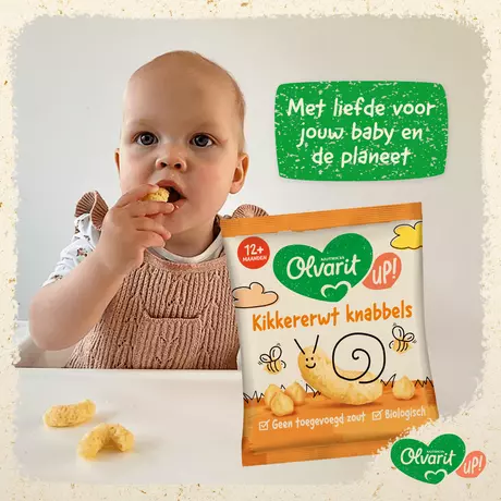 Olvarit Knabbels Kikkererwt 12+ Maanden 20 gram