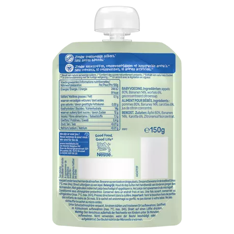 Nestle Astro Fruits Smoothie Appel Banaan Wortel 150 Gr