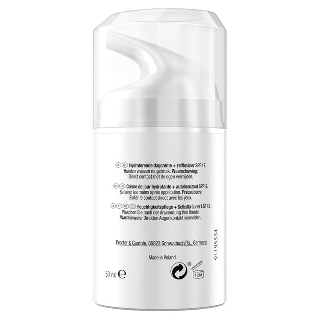 Olay Total Effects 7in1 Hydraterende Dagcrème En Zelfbruiner Met SPF12 50 ML