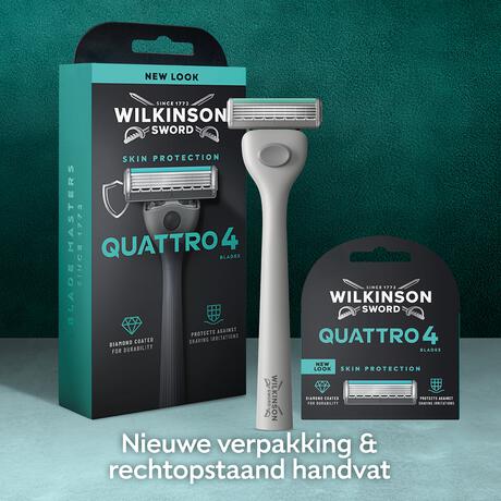 Wilkinson Sword Quattro Sensitive Blades 4 stuks