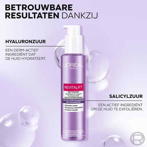 L'Oréal Paris Revitalift Filler Reinigingsgel Met Hyaluronzuur 150 ML