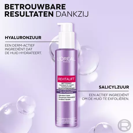 L'Oréal Paris Revitalift Filler Reinigingsgel Met Hyaluronzuur 150 ML