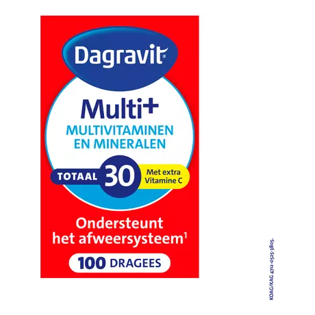 Dagravit Multivitaminen Totaal 30 Dragees 100 stuks