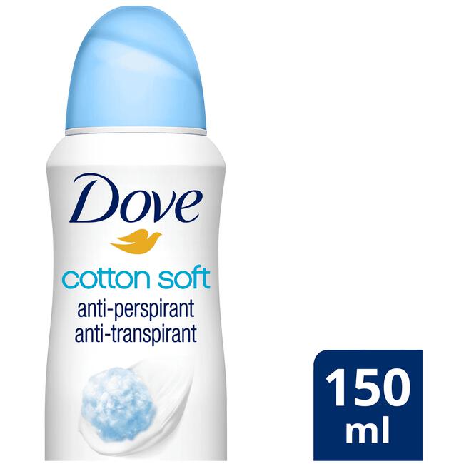 Dove Deodorant Spray Cotton Soft Anti-Transpirant 150 ML