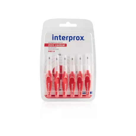 Interprox Mini Conical Ragers Rood PHD 1.2 mm 6 stuks