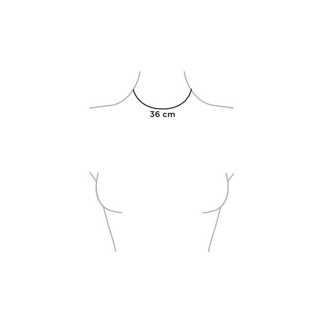 BiSjU Jewellery Ketting Met Sterretjes Silver Stainless Steel