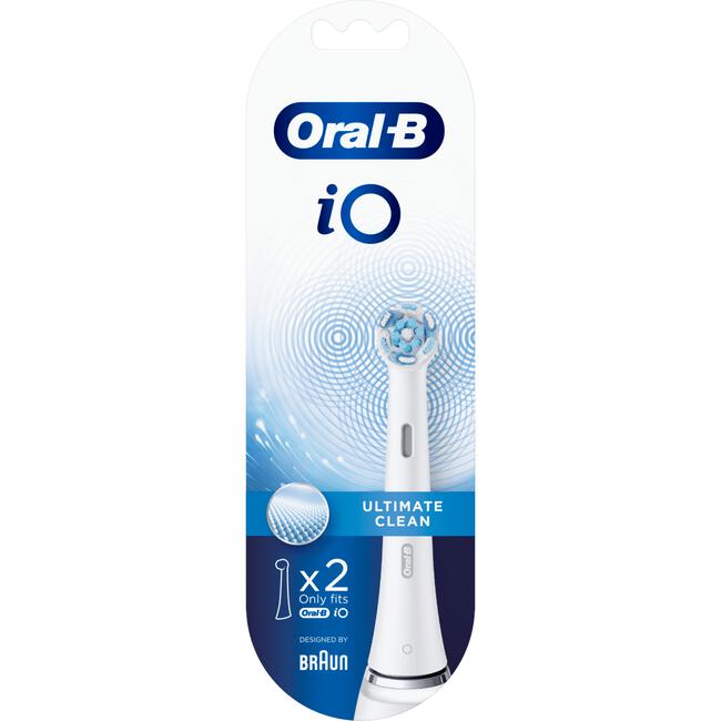 Oral-B iO Ultimate Clean Opzetborstels Wit 2 Stuks