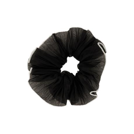 Splendid Scrunchie Wit Zwarte rand 2 stuks 