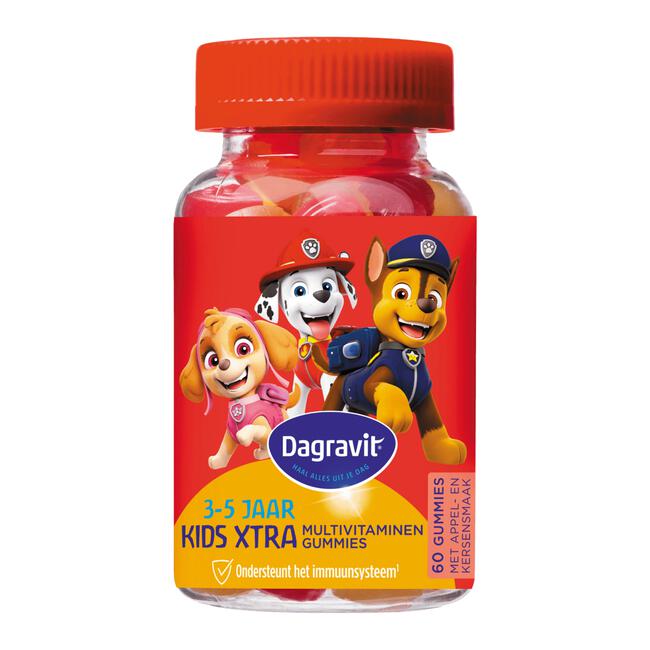 Dagravit Kids Xtra Paw Patrol 3-5 jaar 60 gummies