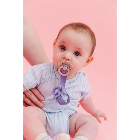 BIBS Boheme Fopspeen Rond Latex Maat 2 Woodchuck/Blush 2 stuks