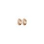 BiSjU Jewellery Oorbellen Vierkant met Roze Gold Plated		