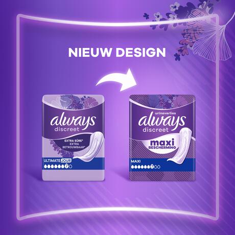 Always Incontinentieverband Discreet Maxi 8 stuks