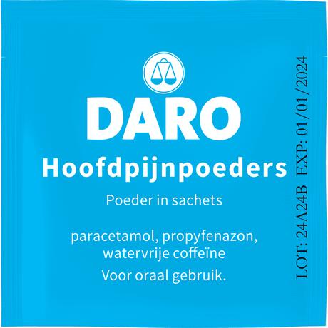 Daro Hoofdpijnpoeders 20 Sachets