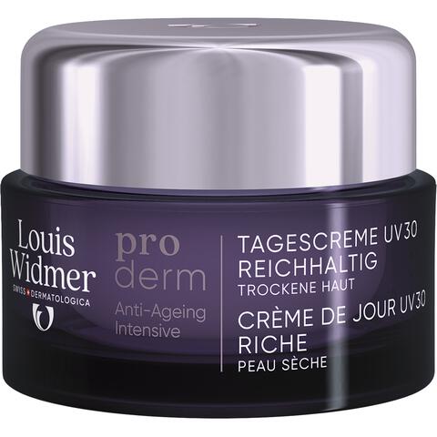 Louis Widmer Proderm Dagcrème Rijke Textuur SPF30 Zonder Parfum 50 ML