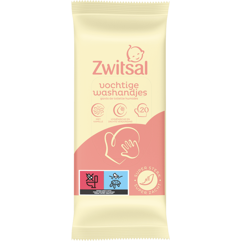 Zwitsal Goedemorgen Vochtige Washandjes 20 Stuks
