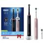 Oral-B Pro 3 3900N Zwart & Roze 2 Elektrische Tandenborstels