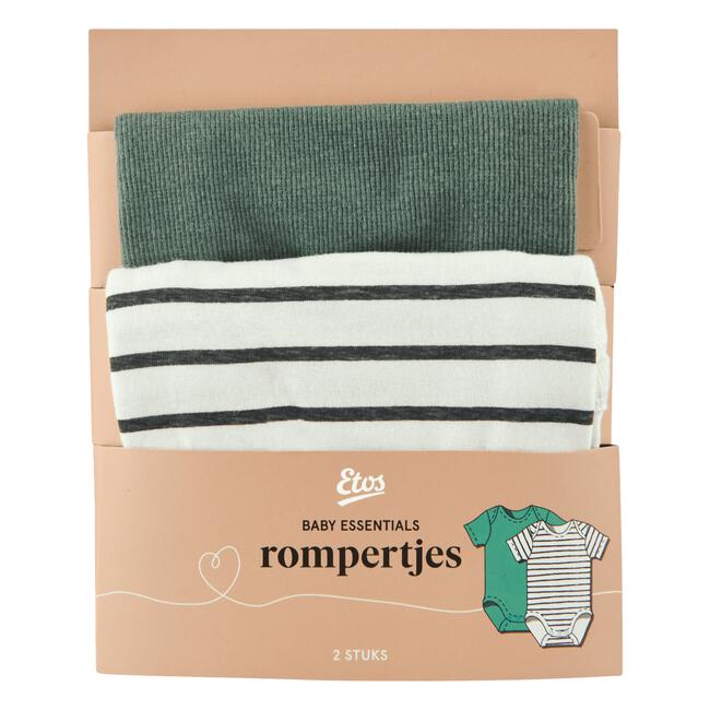 Etos Romper Stripe Maat 74-80 Combiset 2 stuks