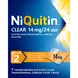 NiQuitin Clear Nicotine Pleisters Stoppen met roken 14 mg