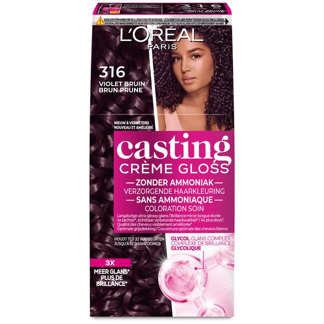 L'Oréal Paris Casting Crème Gloss Haarverf 316 Blackberry Violet Bruin